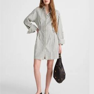 Madewell Tucked Mini Shirtdress NWT size 4